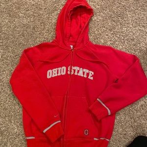 Ohio State zip up hoodie size medium NIKE